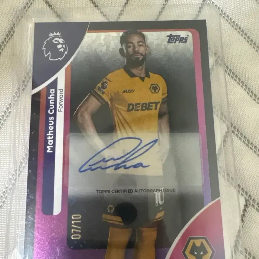 [BUNJANG] Matheus Cunha Signed Tops Trading Card / 탑스 마테우스 쿠냐 친필 사인 카드