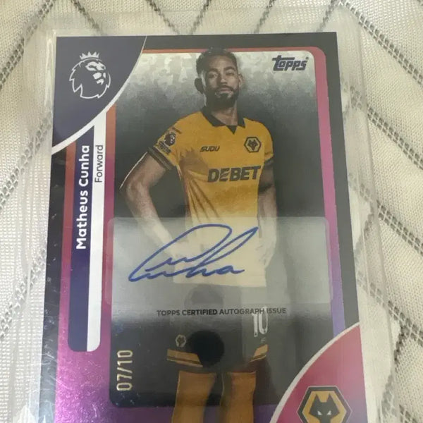 [BUNJANG] Matheus Cunha Signed Tops Trading Card / 탑스 마테우스 쿠냐 친필 사인 카드