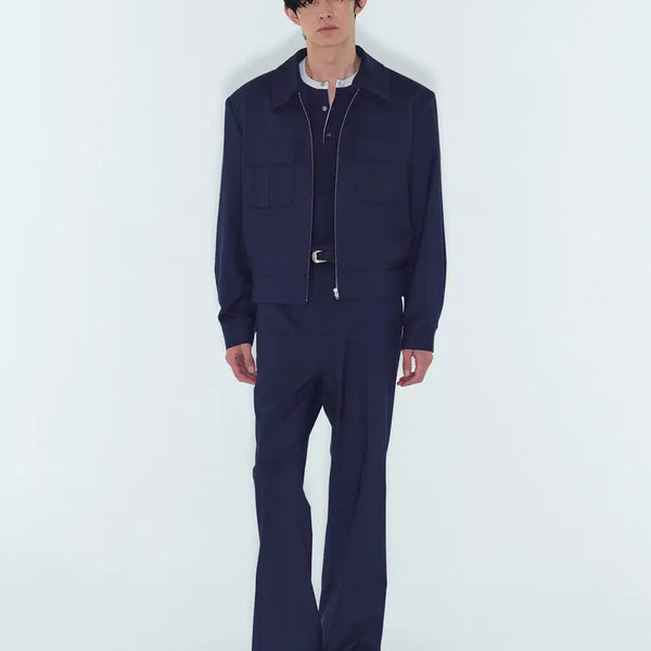 [BUNJANG] Noise Flare Navy Pants M / 노이스 플레어 네이비 팬츠 M새상품 팝니다