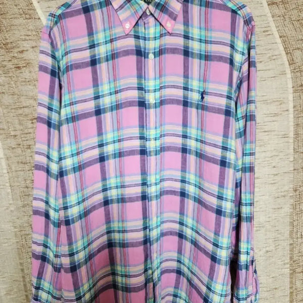 [BUNJANG] Polo Ralph Lauren Linen Shirt (S) / 폴로랄프로렌 린넨 셔츠 (S)