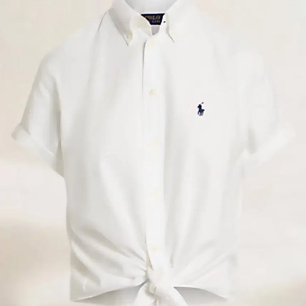 [BUNJANG] Polo Ralph Lauren Cropped Shirt (L) / 폴로랄프로렌 크롭 셔츠 (L)