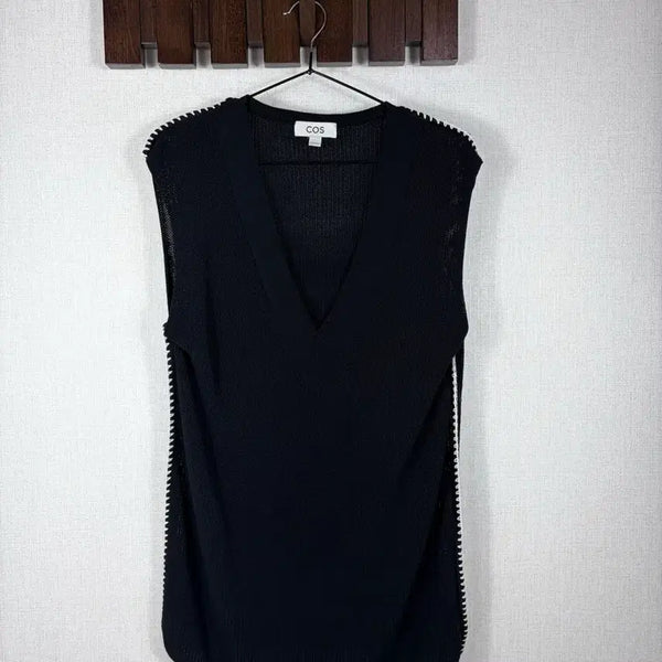 [BUNJANG] COS Black Knit Vest / 정품 cos 블랙 니트 베스트