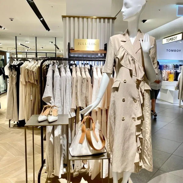 [BUNJANG] Linen Ruffle Long Dress - Beige / 줄로그프릴 린넨 베이지원피스