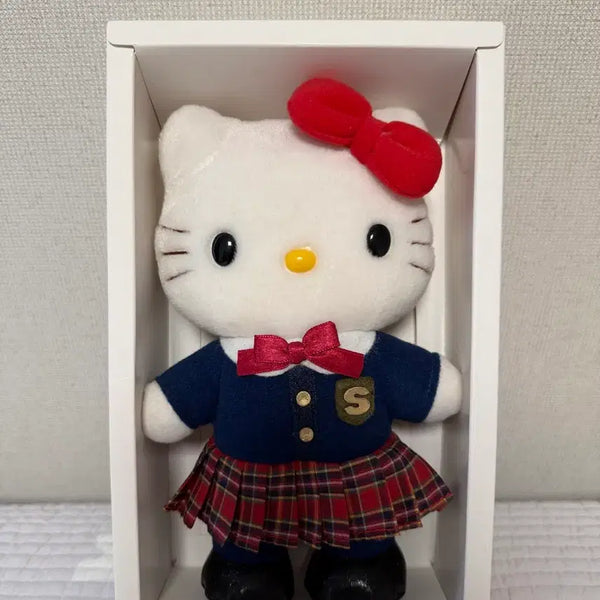 [BUNJANG] Sanrio Hello Kitty School Uniform Kitty Plush / [고전키티] 산리오 헬로키티 교복키티 인형