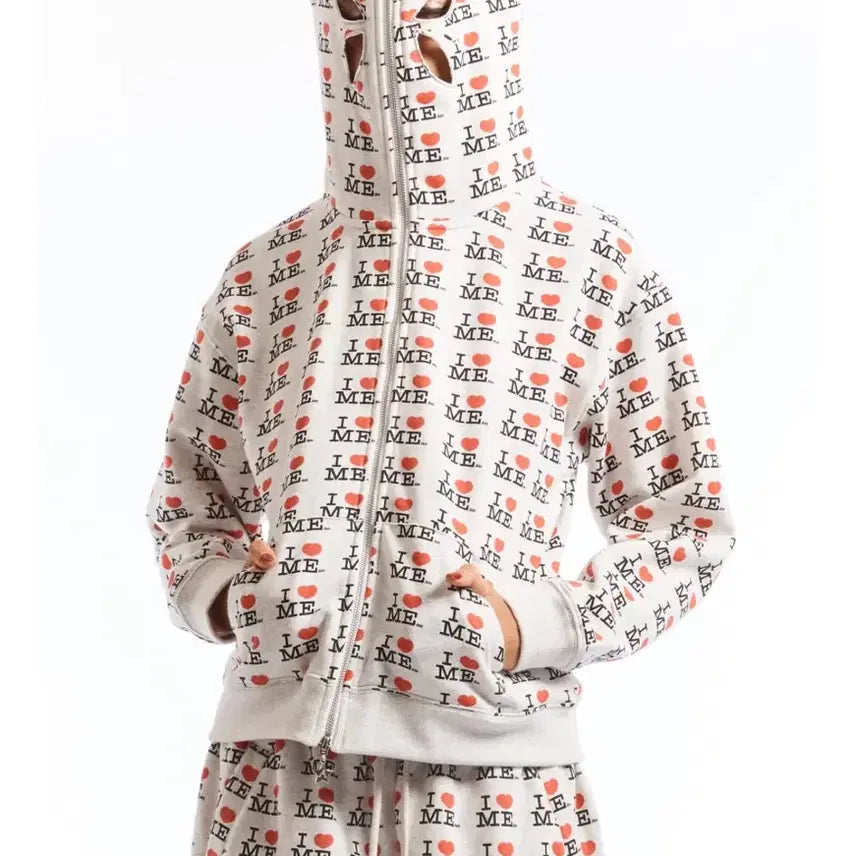 [BUNJANG] Ashley Williams "I Heart Me" Hooded Zip-Up Jacket / 애슐리윌리엄스 아이하트미 후드집업 아일릿
