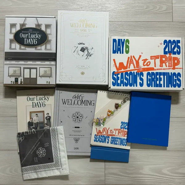 [BUNJANG] Day6 My Day 4th & 5th Gen Kit, 2025 Season's Greetings Bundle Set Keychain / 데이식스 마이데이 4,5기 키트, 2025 시즌 그리팅 시그 키링 일괄