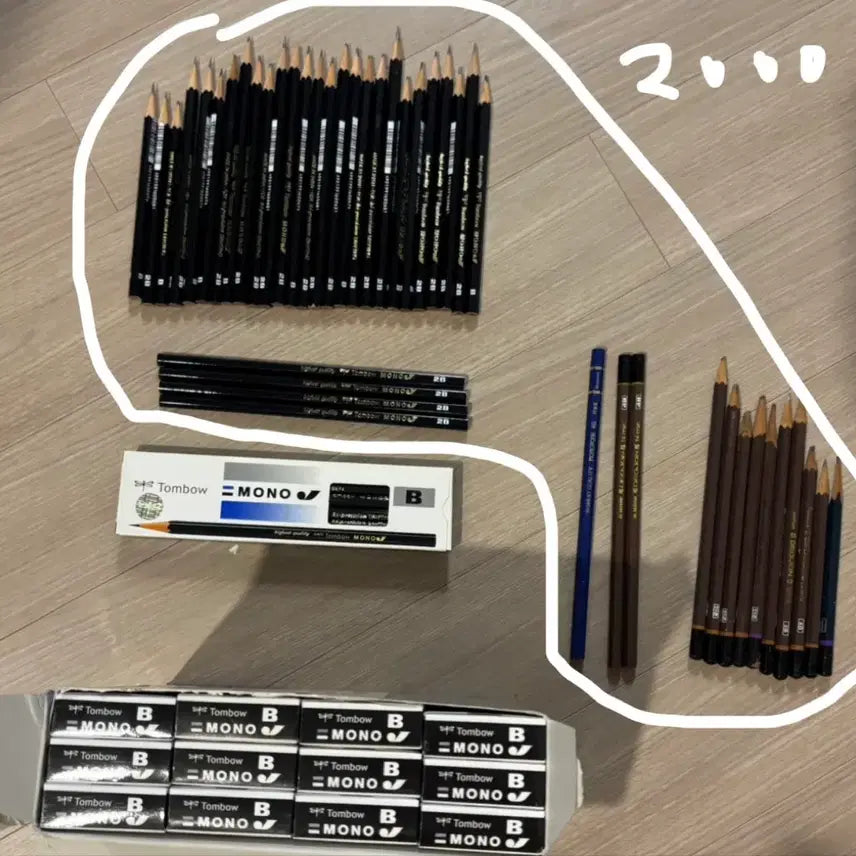 [BUNJANG] Tombow Mono Pencil Set / 톰보우 모노 연필 세트