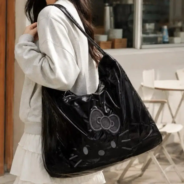 [BUNJANG] Sanrio Hello Kitty Daily Eco Bag Black / 새상품) 헬로키티 데일리 에코백 블랙 산리오 정품