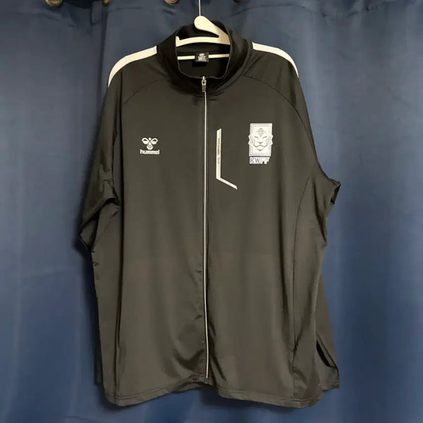 [BUNJANG] Hummel KWFF Zip-up Jacket Black / 험멜 KWFF 집업 자켓 블랙