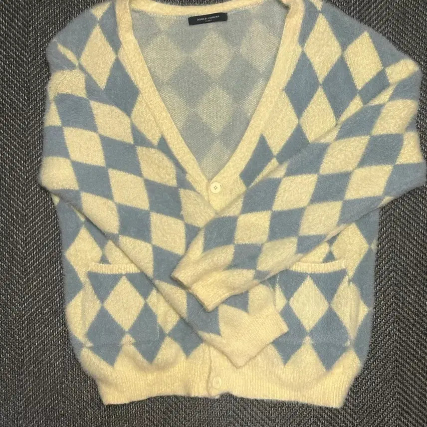 [BUNJANG] Argyle Pattern Cardigan / 아가일 패턴 가디건