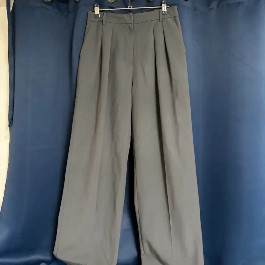 [BUNJANG] ORE Wide Slacks Pants Grey / ORE  오어 와이드 슬랙스 팬츠 그레이