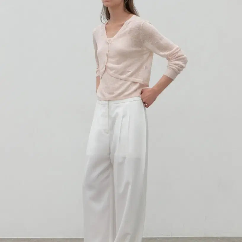 [BUNJANG] Atelier Nine Summer Slub Cardigan and Camisole Set / 아틀리에 나인 여름 슬럽 가디건 나시 세트