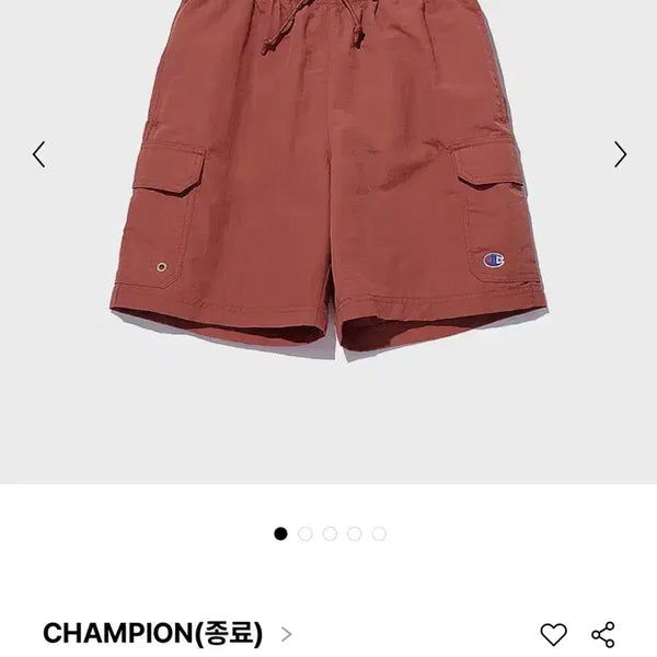 [BUNJANG] Champion 7-Inch Nylon Cargo Shorts (Dark Red) / (새상품) 챔피온 나일론 카고 7인치 숏팬츠