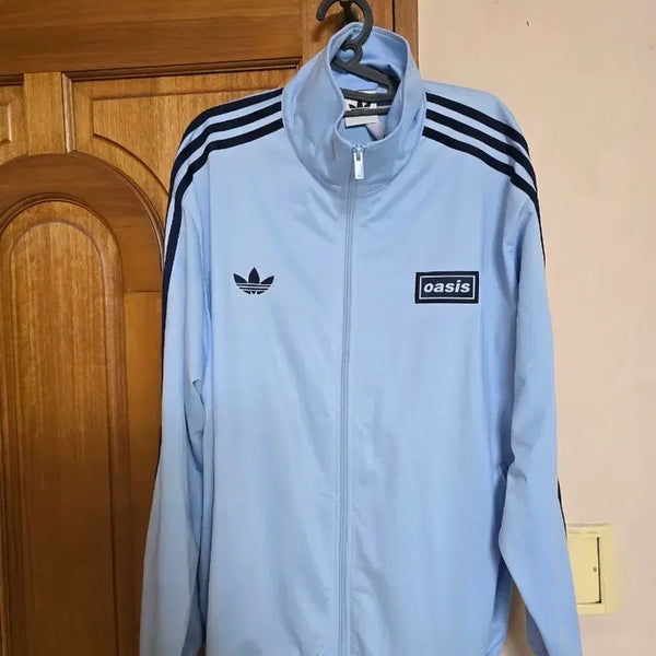 [BUNJANG] Adidas Oasis Collaboration Track Top Sky Blue XL / 아디다스 오아시스 콜라보 트랙탑 스카이 블루 US기준 XL