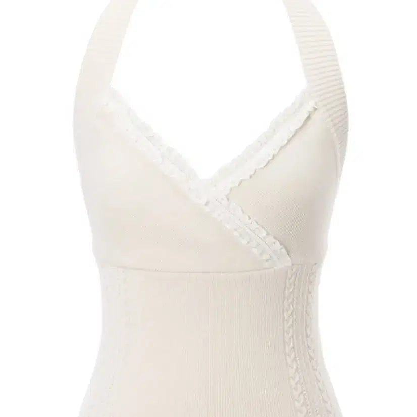 [BUNJANG] Third Time's Page Halter Top Cream / 쓰리타임즈 페이지 홀터 탑 크림