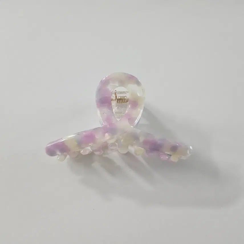 [BUNJANG] Violet Twisted Cellulose Hair Clip / (새상품) 미니 꼬임 바이올렛 셀룰로오스 집게핀