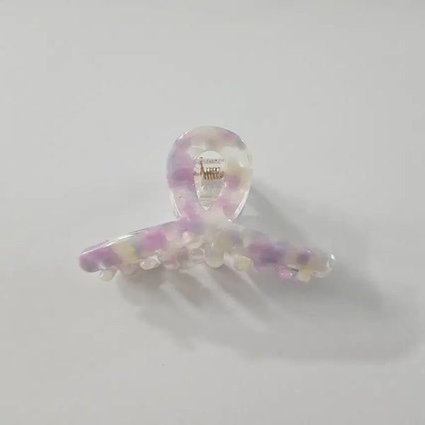 [BUNJANG] Violet Twisted Cellulose Hair Clip / (새상품) 미니 꼬임 바이올렛 셀룰로오스 집게핀
