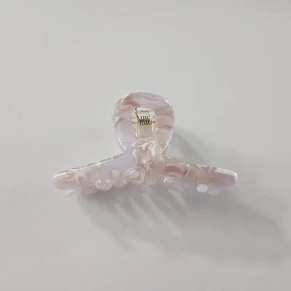 [BUNJANG] Mini Twisted Pink Cellulose Claw Clip / (새상품) 미니 꼬임 핑크 셀룰로오스 집게핀