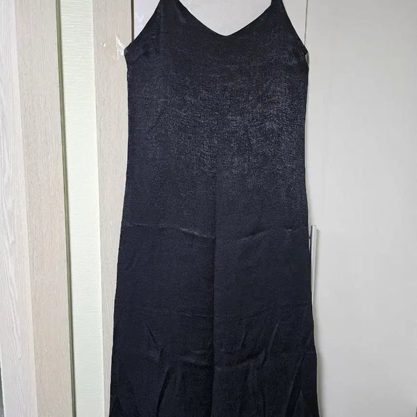 [BUNJANG] Black Slip Maxi Dress / 블랙 슬립 원피스