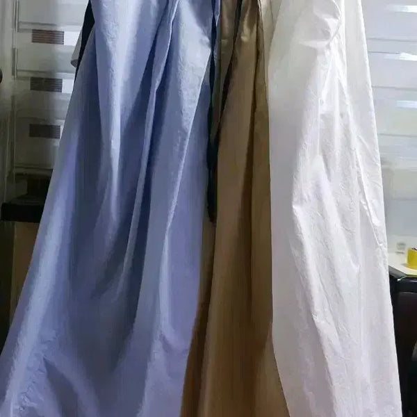 [BUNJANG] Color Block Long Skirt / 컬러 배색 롱 스커트