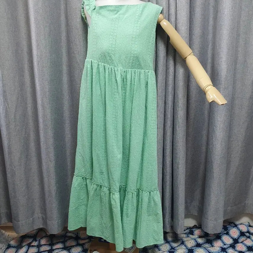 [BUNJANG] Abcollection Mint Maxi Dress / 아브컬렉션 민트 맥시 원피스