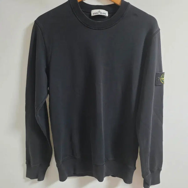 [BUNJANG] Stone Island 21SS Patch Sweatshirt Black M / [정품/M] 21SS 스톤아일랜드 와펜 패치 맨투맨 블랙 (741563051)
