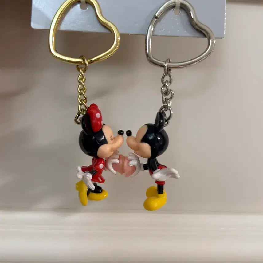 [BUNJANG] Disney Parks Paris Mickey & Minnie Mouse Keychain Set / 디즈니랜드 파리 미키마우스 키링 세트