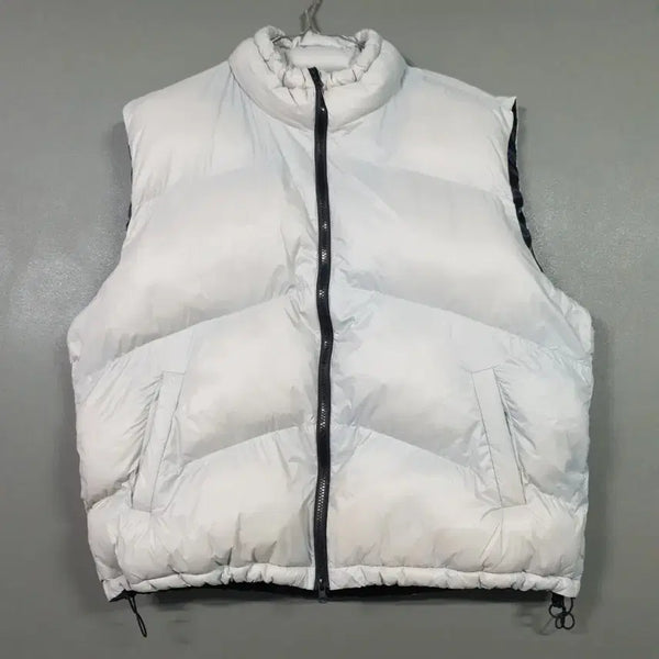 [BUNJANG] LOWELL Two-Way String Welon Padding Vest - Ivory Vintage XL / LOWELL 로웰 투웨이 스트링 웰론 패딩 베스트 조끼 아이보리 빈티지 XL