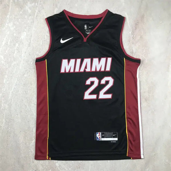 [BUNJANG] Miami Heat #22 Jimmy Butler NBA Jersey - Black / NBA 농구복 마이애미 히트 22번 버틀러 레귤러 블랙 핫 프레스