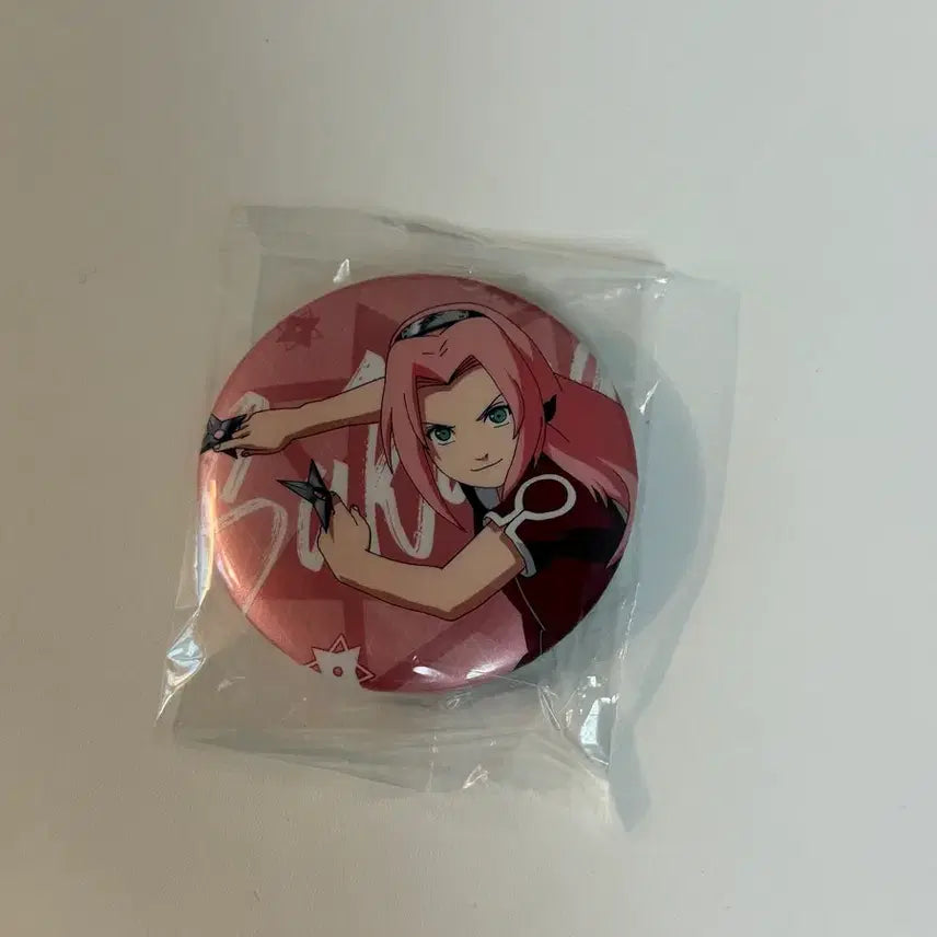 [BUNJANG] Naruto Sakura Can Badge / 미개봉 ) 나루토 사쿠라 캔뱃지