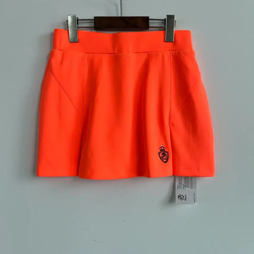 [BUNJANG] Atémy Fluorescent Orange Golf Skirt Size 80 / (새상품) 아테미 골프 스커트 형광 오렌지 80