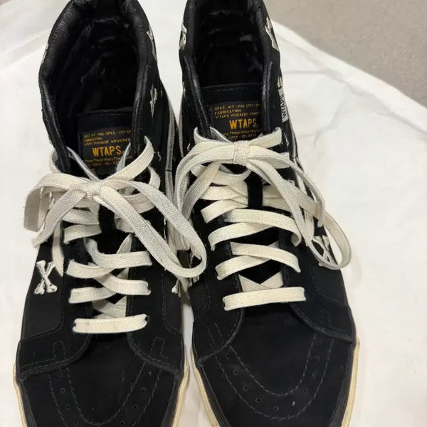 [BUNJANG] Vans Doubletaps Sk8-Hi Black Suede / 더블탭스 반스 스케이트하이 블랙 스웨이드