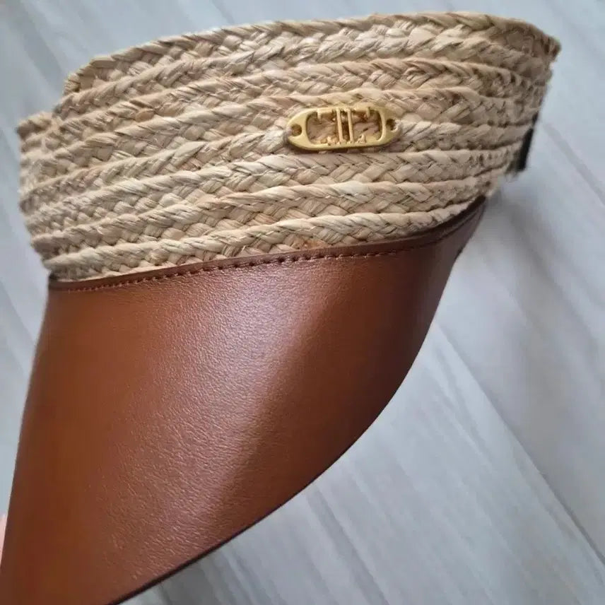 [BUNJANG] TIME Genuine Leather Sun Visor Cap Hat / TIME 타임  소가죽 썬바이저  썬캡 모자