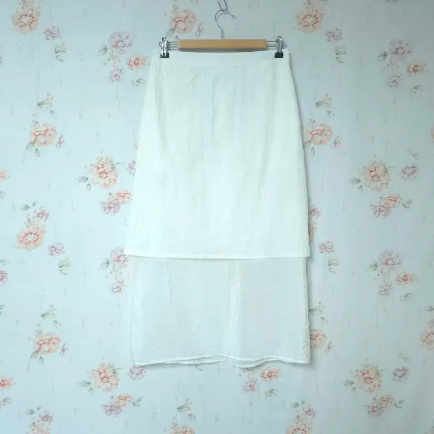 [BUNJANG] EQL White Midi Skirt / 26년 한섬 에센셜 EQL 스커트