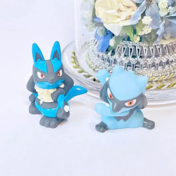 [BUNJANG] Pokemon Lucario Riolu Classic Finger Puppet Figure Set / 포켓몬 루카리오 리오르 고전 피규어 손가락 인형