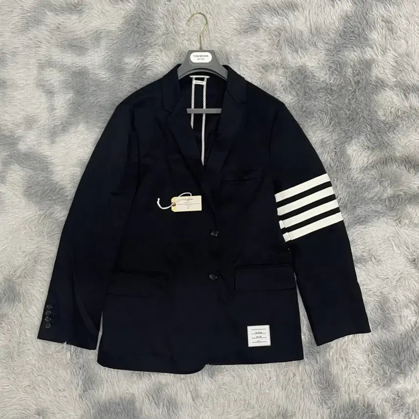 [BUNJANG] Thom Browne Signature Stripe Armband Cotton Blazer Jacket / 톰브라운 사선완장 코튼 블레이저 자켓 [5]