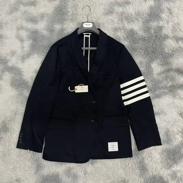 [BUNJANG] Thom Browne Signature Stripe Armband Cotton Blazer Jacket / 톰브라운 사선완장 코튼 블레이저 자켓 [5]