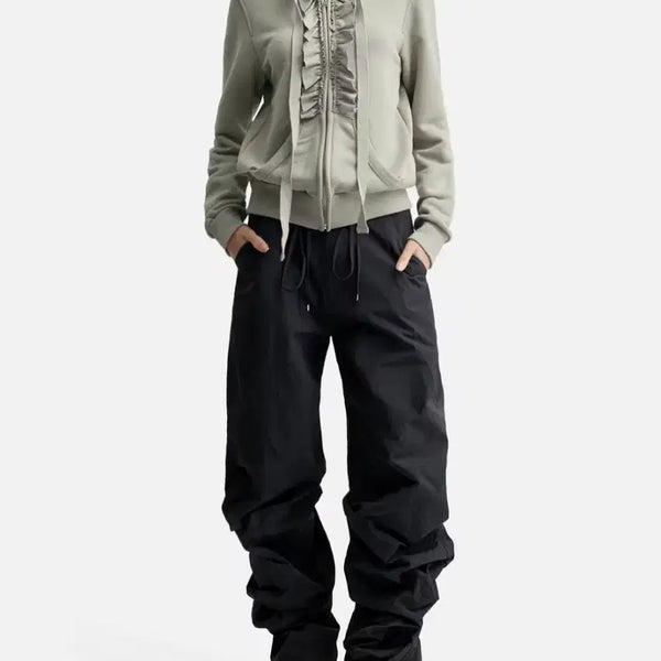 [BUNJANG] NACHE Pixel Nylon Pants Black / 나체 NACHE 픽셀 나일론 팬츠 블랙