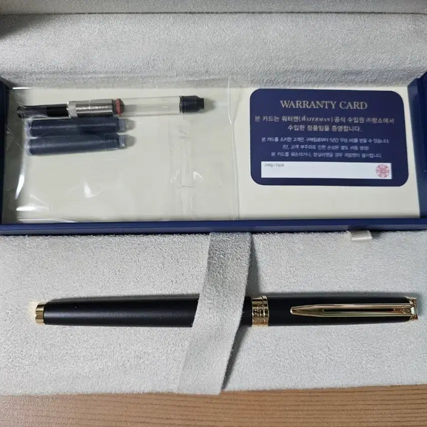 [BUNJANG] Waterman New Hemisphere Matte Black Fountain Pen / 워터맨 뉴헤미스피어 매트블랙 만년필