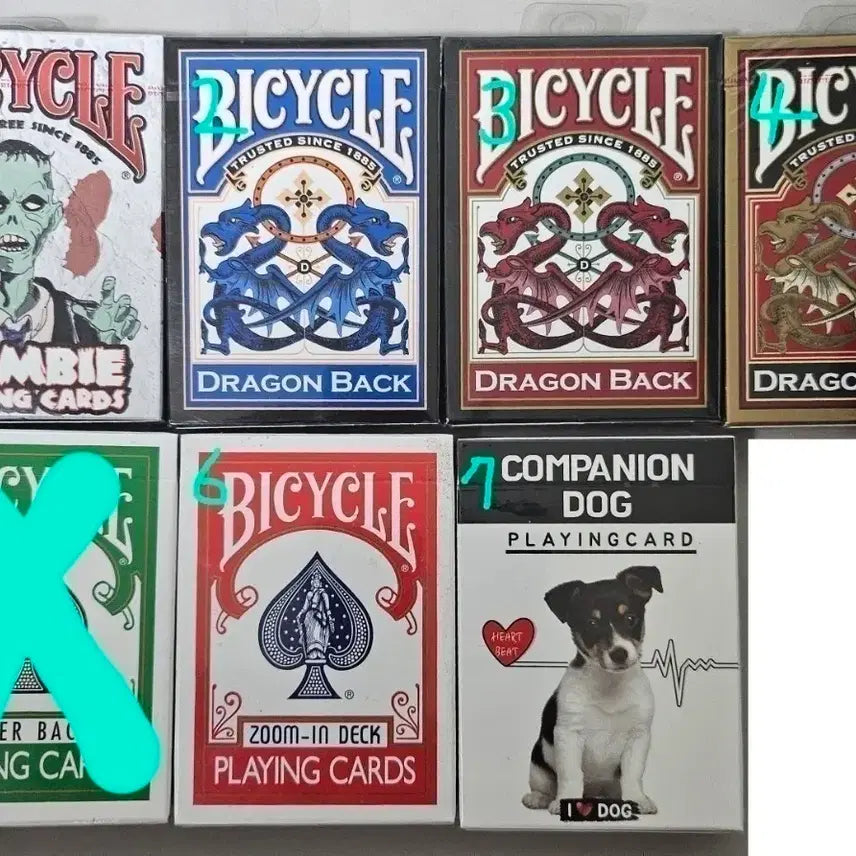 [BUNJANG] Bicycle Playing Cards Collection - Sealed & Unsealed / 미개봉 바이시클 마술카드 플레잉카드 판매합니다