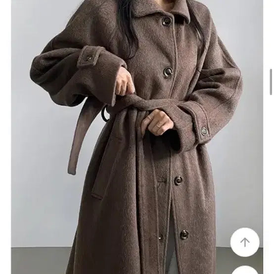 [BUNJANG] Ably Brown Long Coat / 에이블리 브라운 롱 코트
