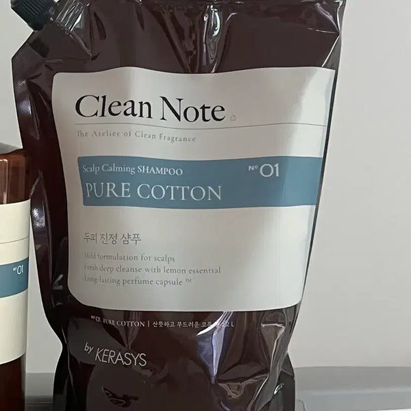 [BUNJANG] Kerasys Clean Note Pure Cotton Shampoo Refill 1.2L / 케라시스 클린노트샴푸리필1.2L
