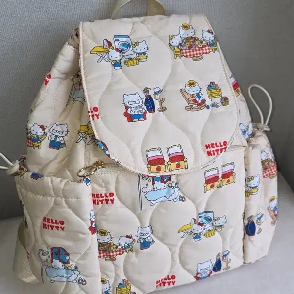 [BUNJANG] Sanrio Hello Kitty Quilted Backpack by Accommode / 헬로키티 퀼팅 백팩 accommode 키티 가방
