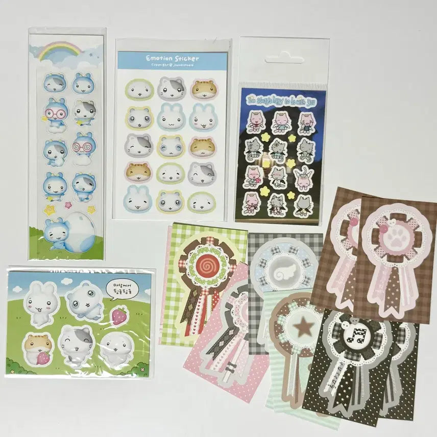 [BUNJANG] Various Artists Scrapbooking Sticker Pack (J.Hob Studio, Arsene, BITBYBIT) / 다꾸스티커 모조지팩 일괄처분 (제이호브스튜디오, 아르센, 빗바이빗)