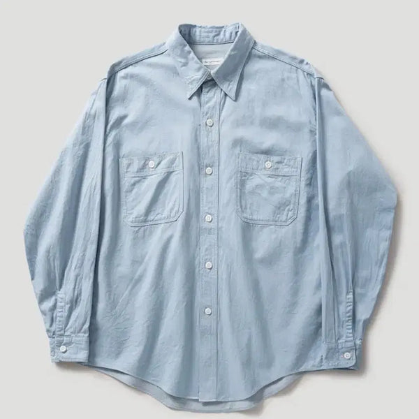 [BUNJANG] Kaptain Sunshine 26SS Two-Pocket Work Shirt Sky Blue / [5] 캡틴선샤인 26ss 워크 셔츠 스카이블루
