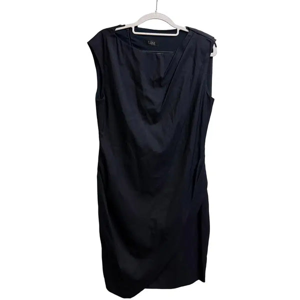 [BUNJANG] Time (a brand by Hanssum) Draft Navy Dress / 한섬 타임(time) 드레프트 네이비 원피스 (165)