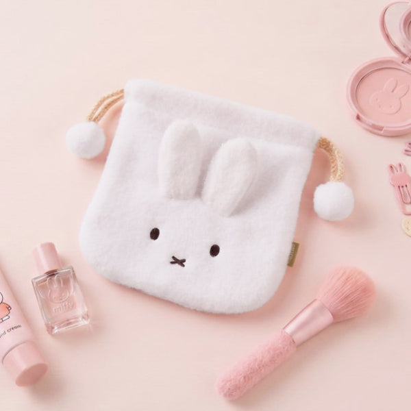 [BUNJANG] Miffy Drawstring Pouch White / 미피 조리개 주머니 파우치 화이트