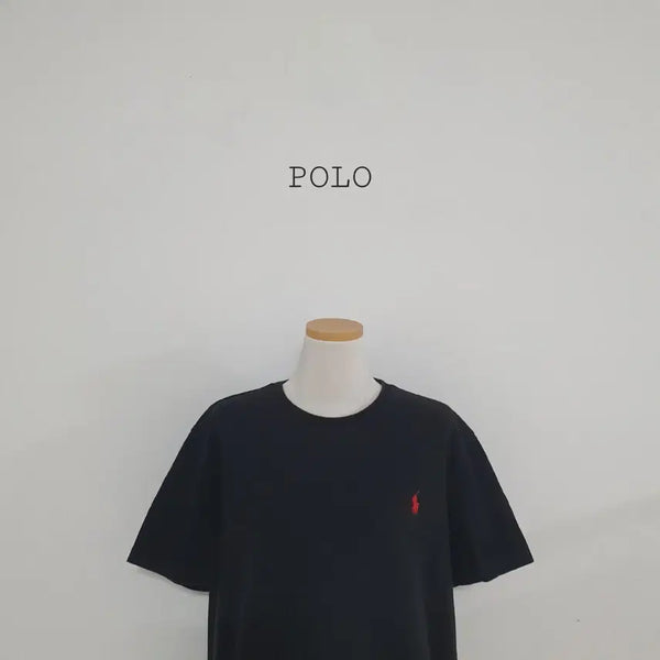 [BUNJANG] Polo Ralph Lauren Black Pony Logo Short Sleeve T-Shirt / No.26073105 큐알 폴로 랄프로렌 반팔티 블랙