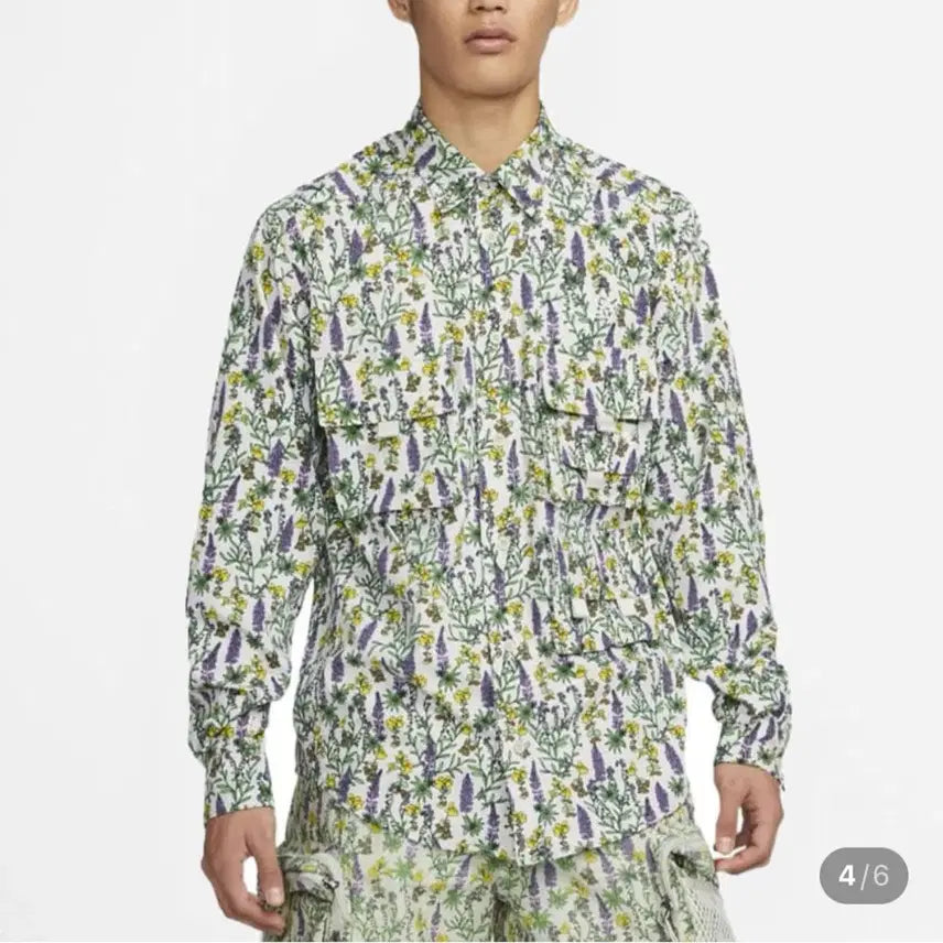 [BUNJANG] ACG Devastation Flower Pattern Shirt / acg 데바스테이션 플라워 패턴 아시아 라지