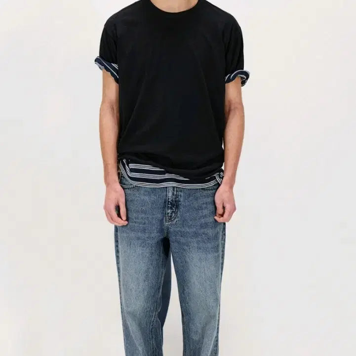 [BUNJANG] SHIRTER Wide Fit Washed Denim Jeans / 워싱 데님팬츠 루즈 스트레이트 핏 (SHIRTER 셔터)